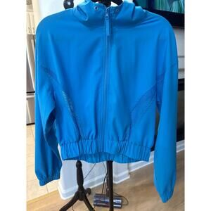 Gianni Bini Blue Cropped Lightweight Jacket XS 00-4